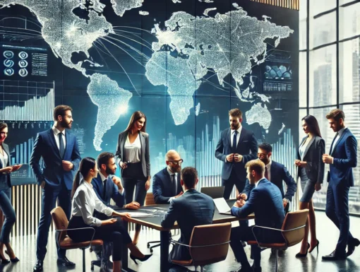 DALL·E 2025-03-26 20.40.32 - A professional and modern 'About Us' page photo for a global trading company. The image should feature a diverse group of business professionals (both